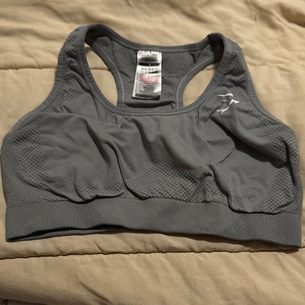 Gray Sports Bra